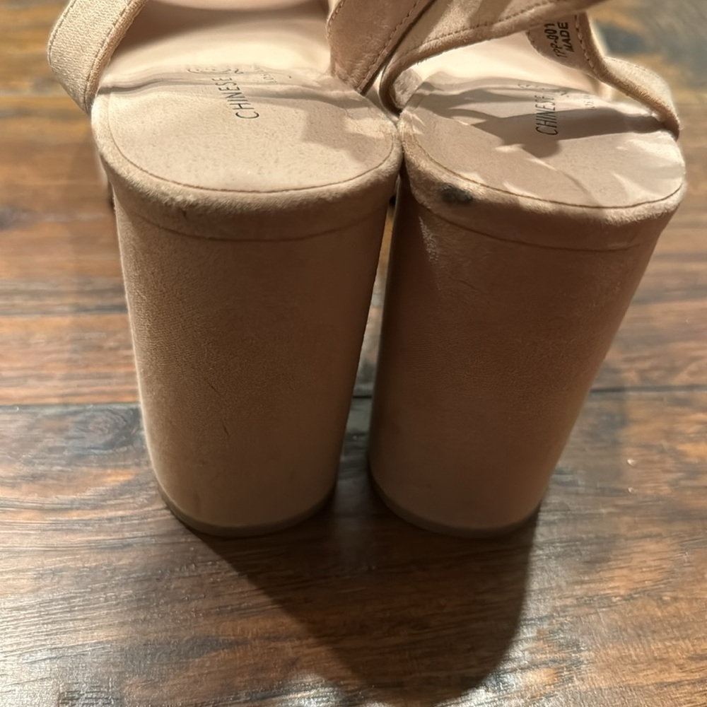 NEW! Chinese Laundry Dark Nude Theresa Platform Sandal - Size 8.5 🚜 - Picture 9 of 16